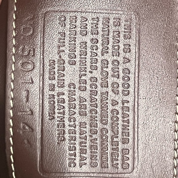 Coach Satchel Handbag Purse Brown Tan  Signature Coach - Picture 11 of 13